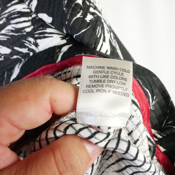 Christopher & Banks Womens Size S Flower Print Black & White Jacket One Button - Picture 5 of 11